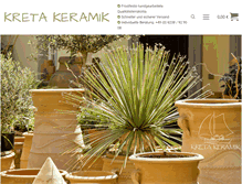 Tablet Screenshot of kreta-keramik.com